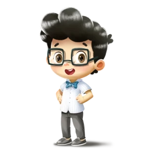 A boy, the main character of a customized second birthday book, an ideal DIY birthday gift for kids.