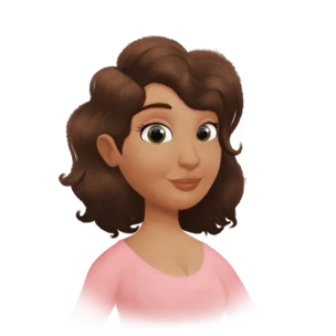 Mom's young avatar, from a one-of-a-kind customized book, the perfect Mother's Day, Christmas, birthday, or Valentine's Day gift for mom. 