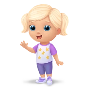 personalizable girl in a free personalized milestones coloring book