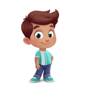 An illustrated boy, a hero in this amazing personalized gift for birthdays, Christmas, Sibling's Day, Mother or Father's Day.